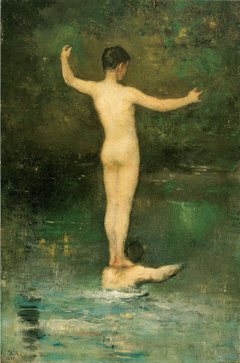 Fürdőzők alkotó: William Morris Hunt