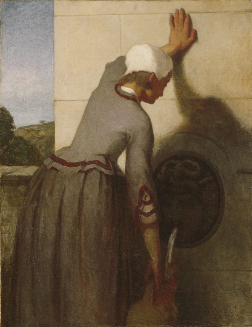Lány a szökőkútnál alkotó: William Morris Hunt