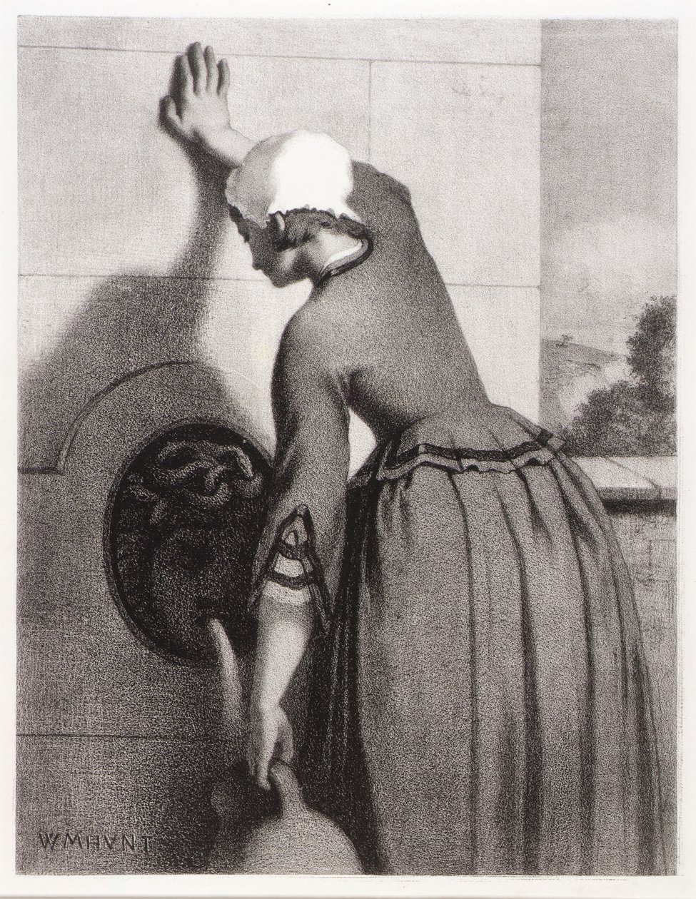 Lány a szökőkútnál alkotó: William Morris Hunt