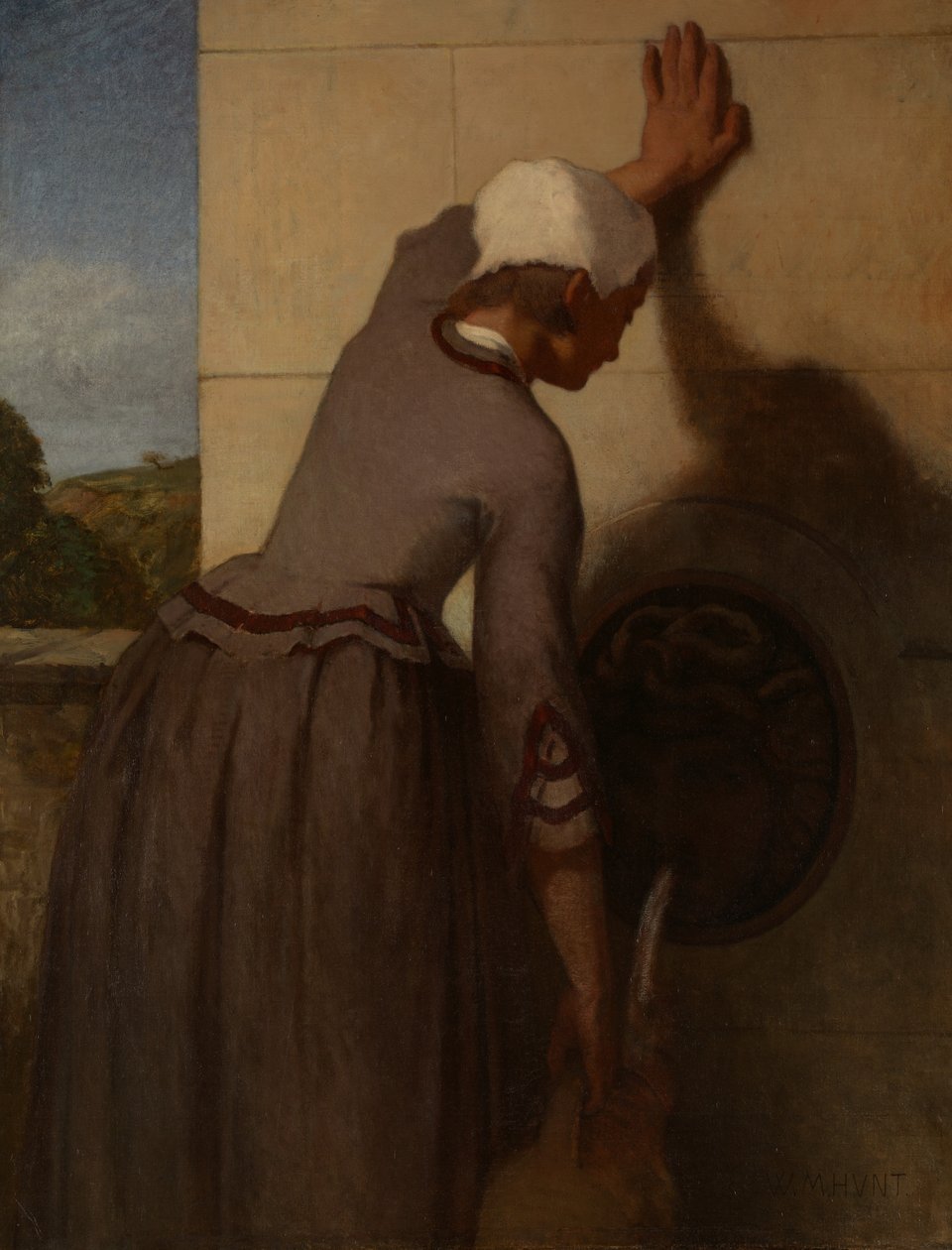 Lány a szökőkútnál, 1852-54. alkotó: William Morris Hunt