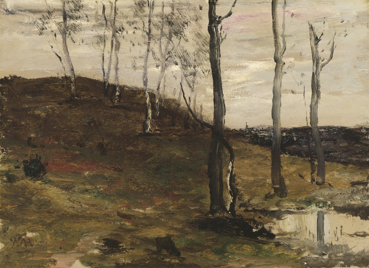 Domboldal fákkal alkotó: William Morris Hunt