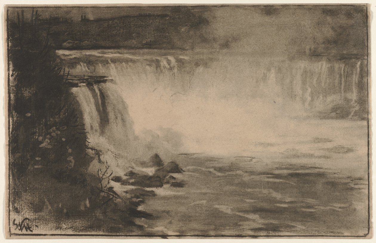 Niagara vízesés alkotó: William Morris Hunt