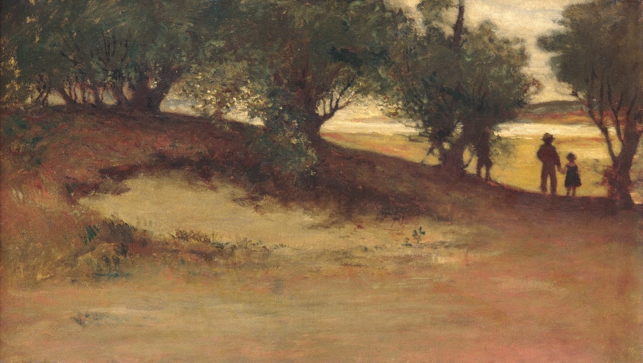 Homokpart fűzfákkal, Magnóliával alkotó: William Morris Hunt