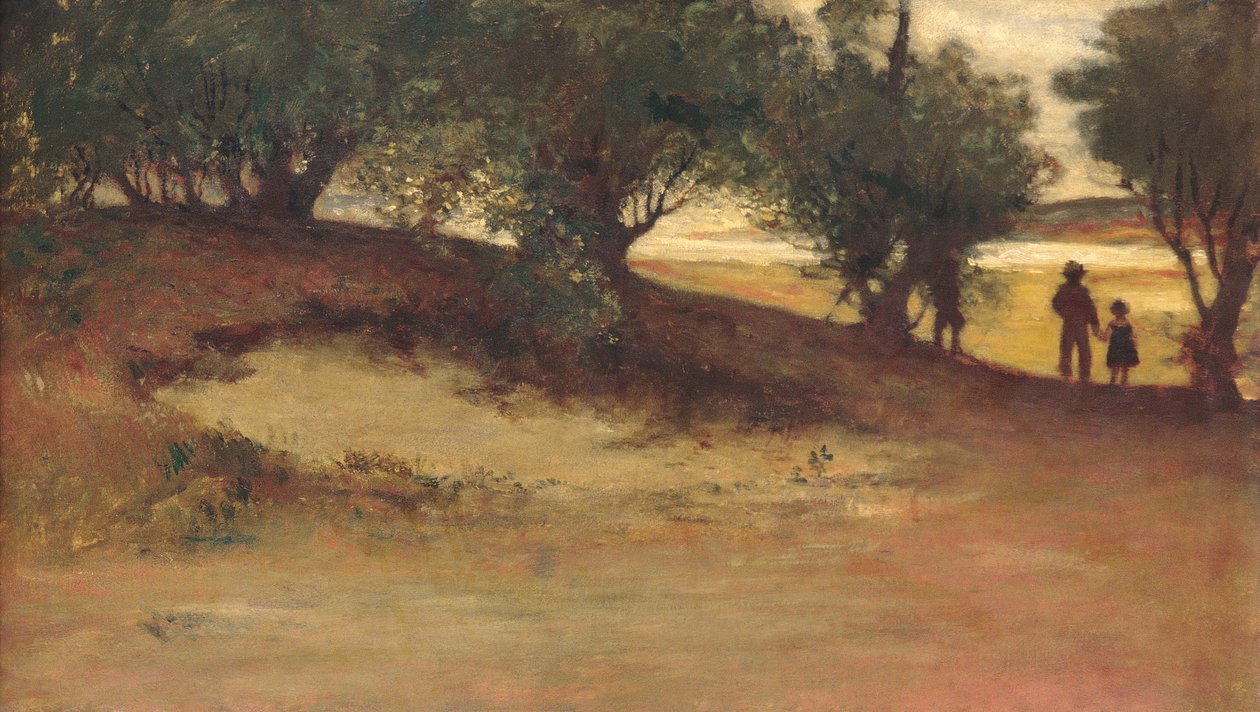 Homokpad fűzfákkal, Magnólia, 1877. alkotó: William Morris Hunt