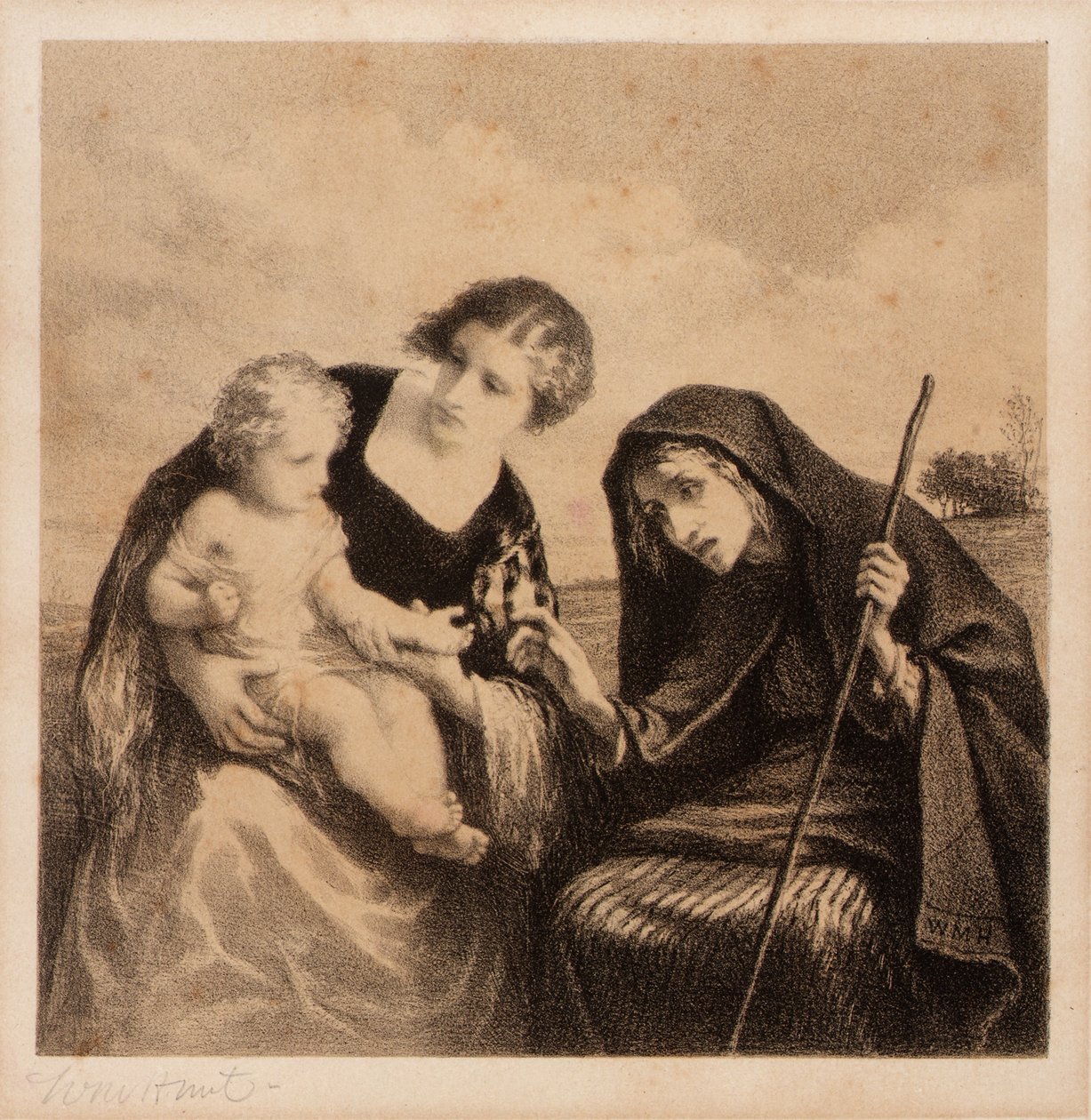 A jövendőmondó alkotó: William Morris Hunt