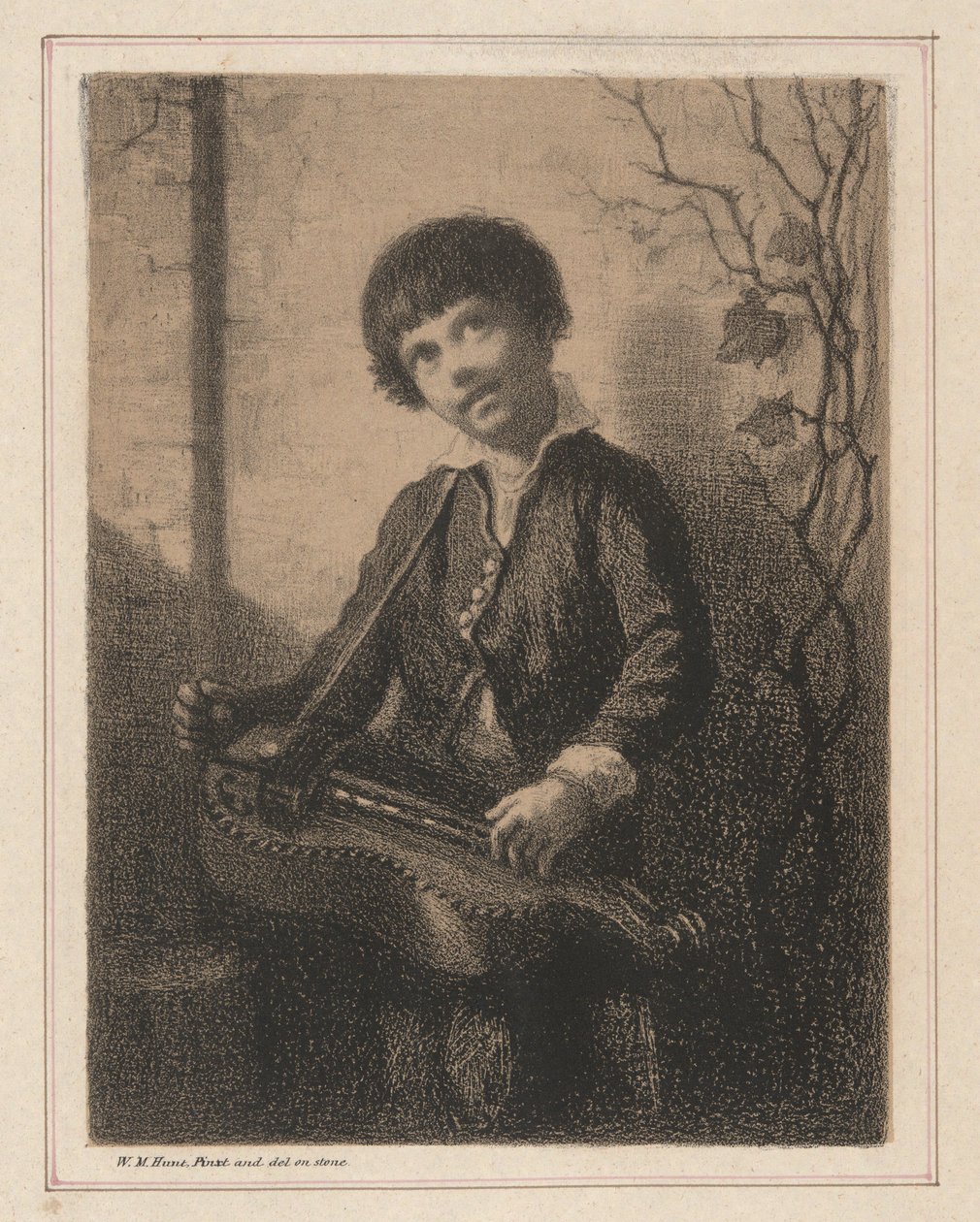 The Hurdy Gurdy Boy alkotó: William Morris Hunt
