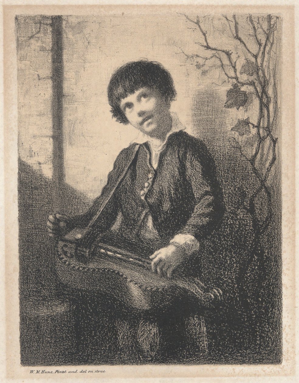The Hurdy Gurdy Boy alkotó: William Morris Hunt