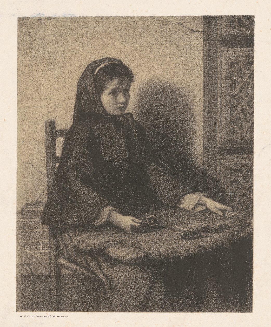 Lila lány alkotó: William Morris Hunt
