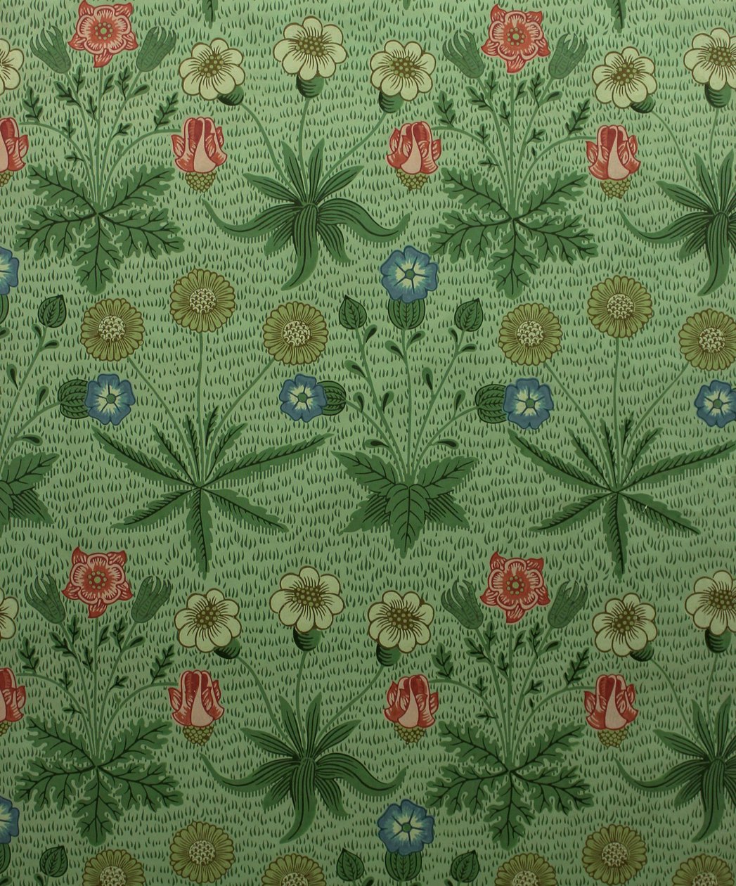 Daisy Marguerite, tömbnyomott tapéta, 1862. alkotó: William Morris Tapestry Works