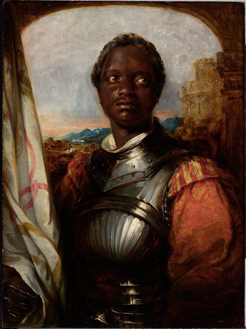 Ira Aldridge Shakespeare Othello című művének címszerepében alkotó: William Mulready