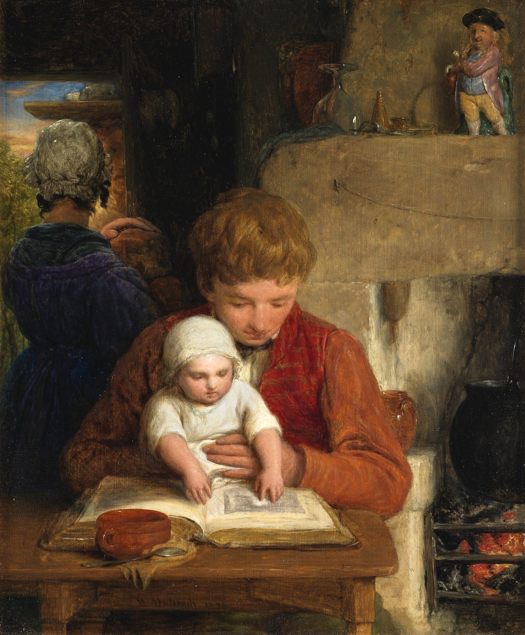 Rusztikus boldogság, avagy apa és gyermek, 1828 alkotó: William Mulready