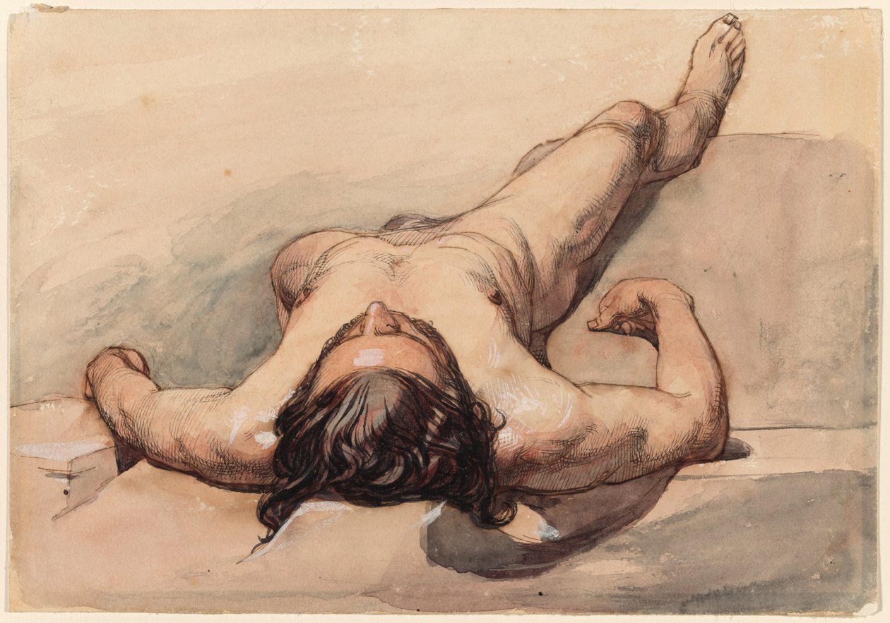 Férfi akt tanulmány alkotó: William Mulready