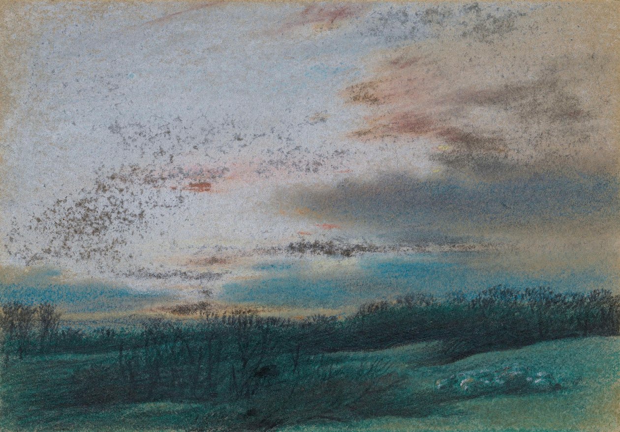A mór és a satnya fák napnyugtakor alkotó: William Mulready
