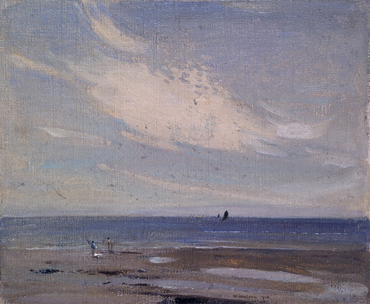 Parti jelenet (Olaj, vászon, deszka) alkotó: William Nicholson