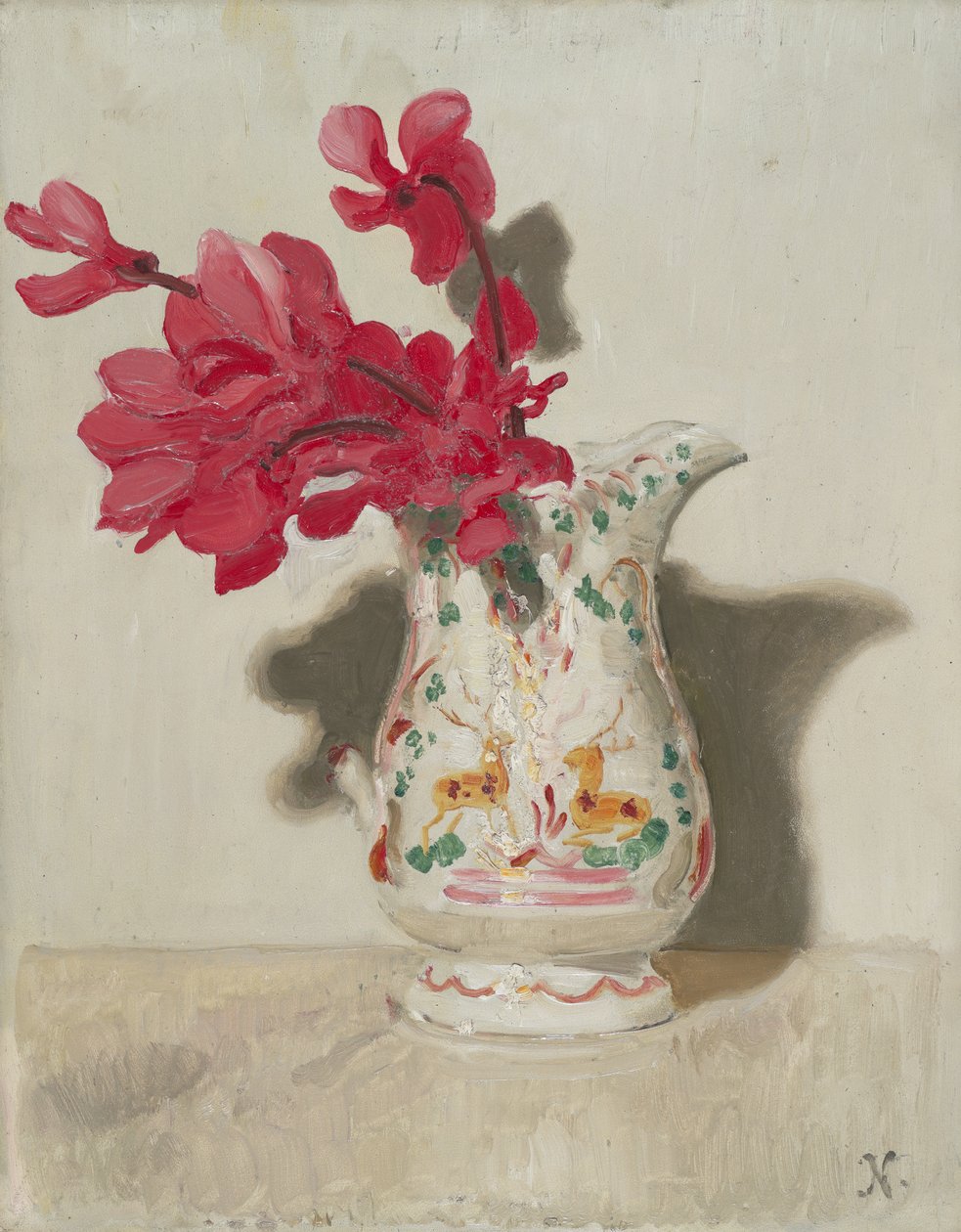Ciklámen, 1937 körül (olaj a panelen) alkotó: William Nicholson