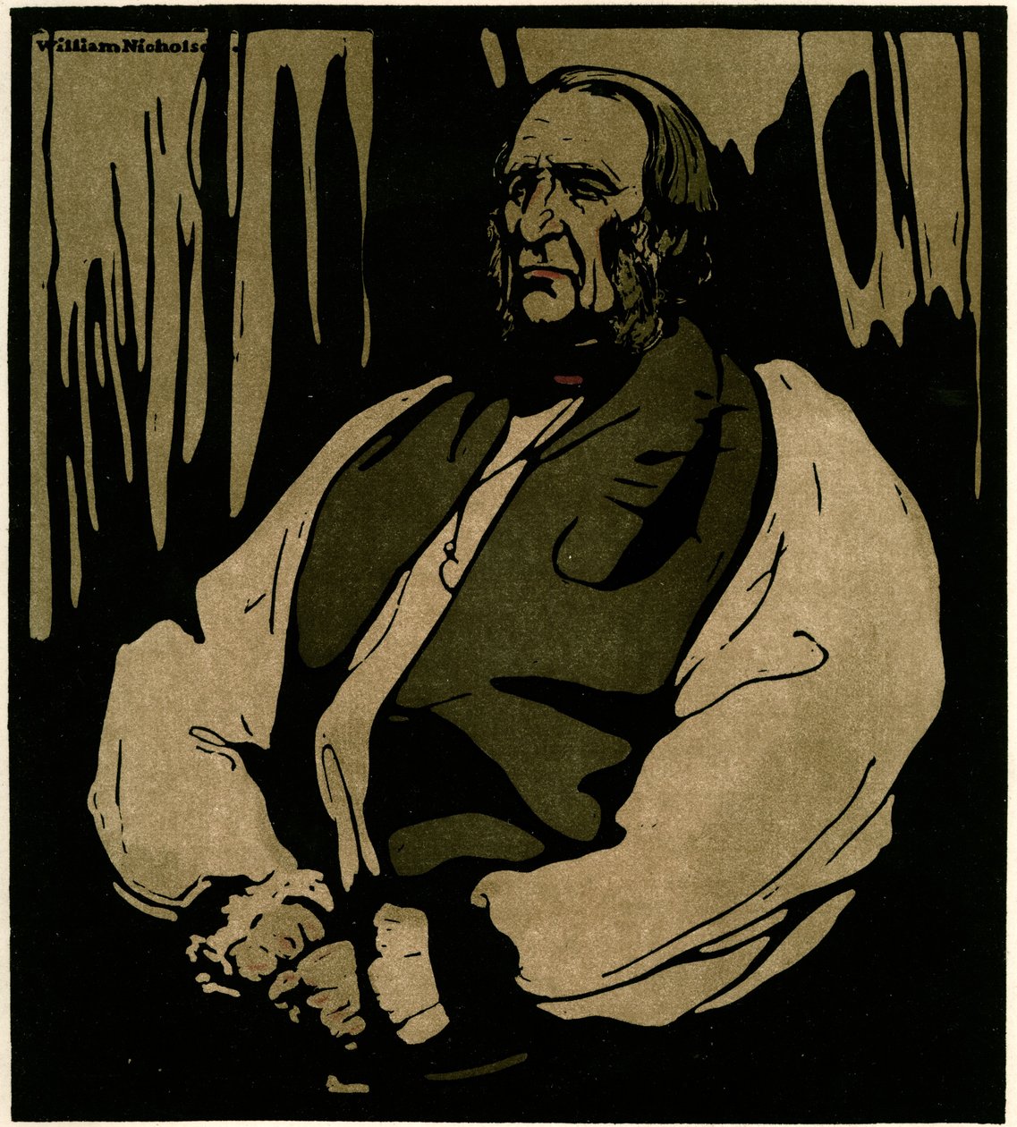 Dr Temple, Canterbury érseke, 1898 körül (chromolitho) alkotó: William Nicholson