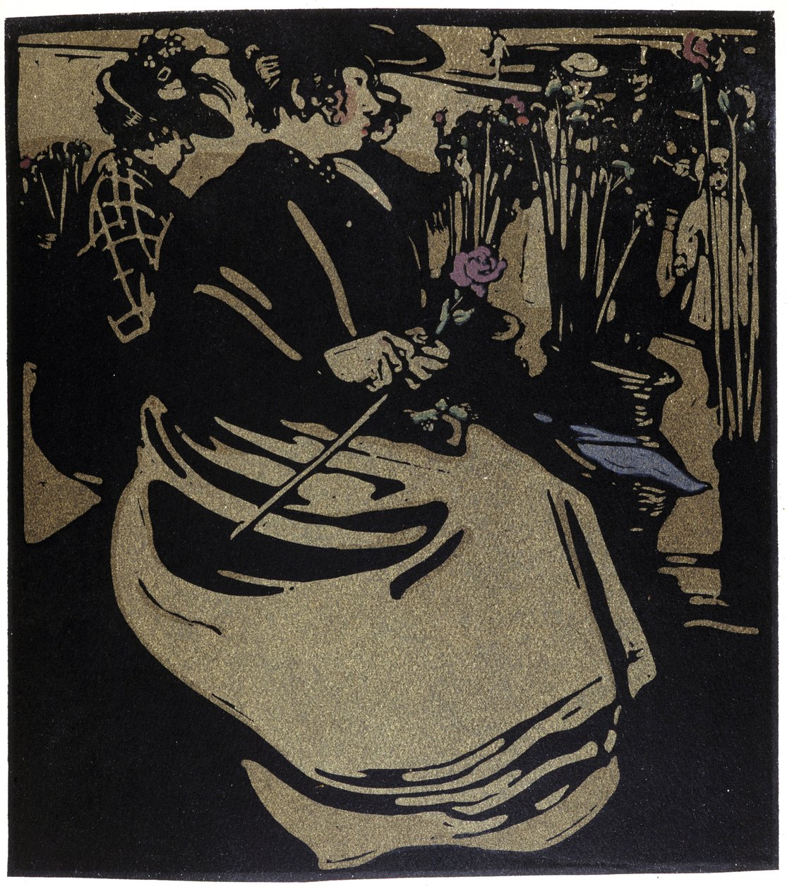 Flower Merchant, London, William Nicholson (1872-1949) a "" London típusaiban" alkotó: William Nicholson