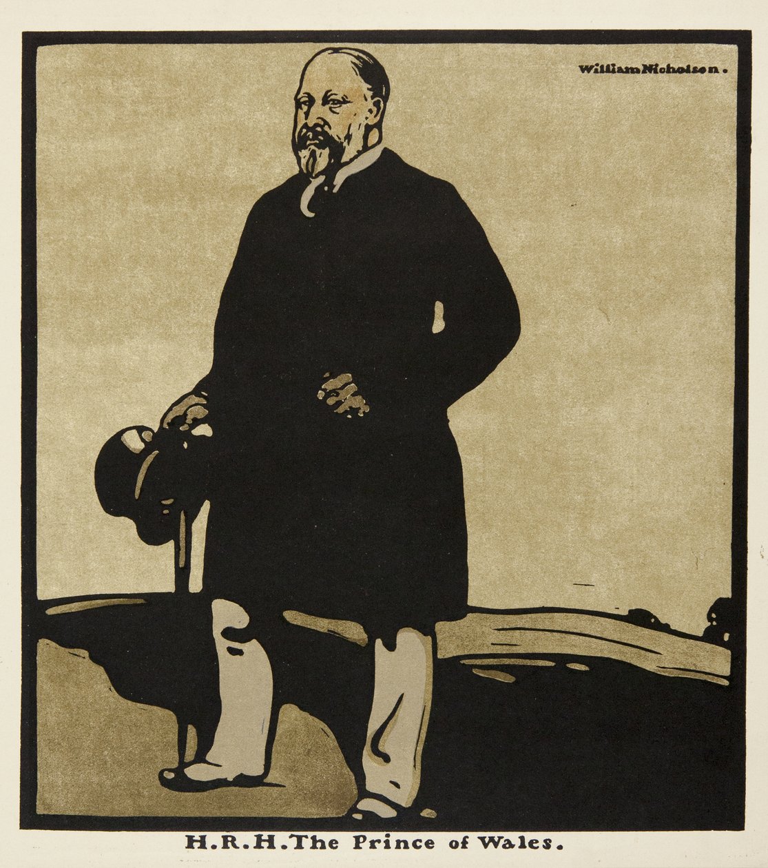 H.R.H. A walesi herceg, a „Tizenkét portréból”, először William Heinemann adta ki alkotó: William Nicholson
