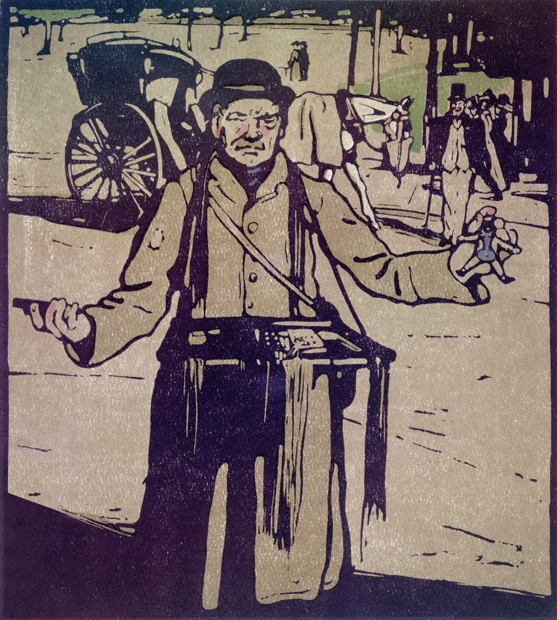 Hawker a „London Types”-ből, William Heinemann kiadásában alkotó: William Nicholson