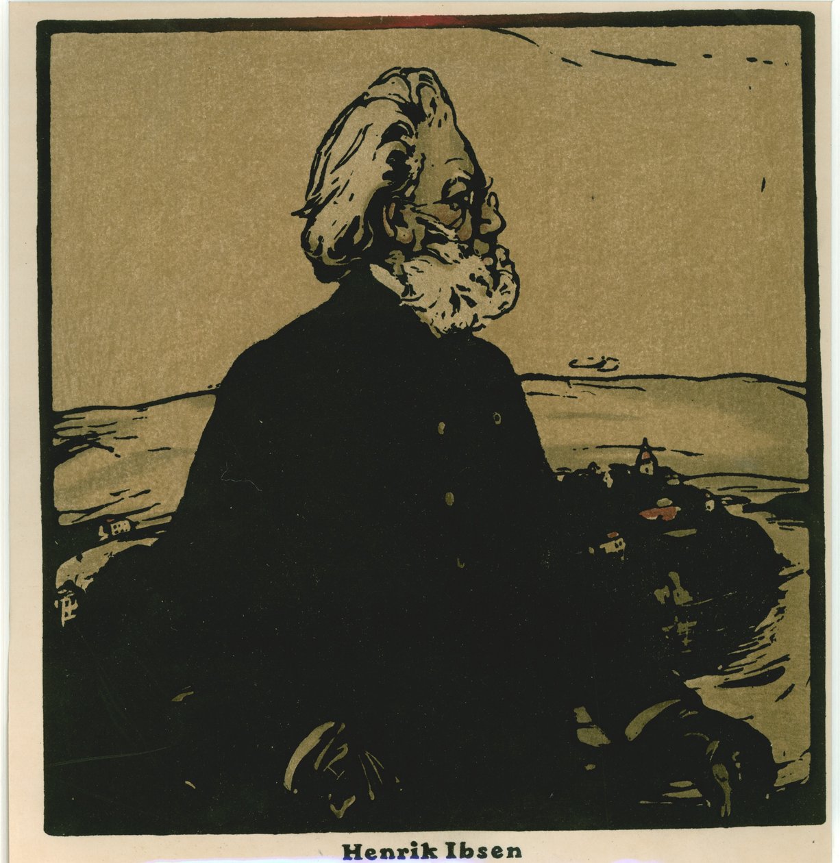 Henrik Ibsen (kromolitó) alkotó: William Nicholson