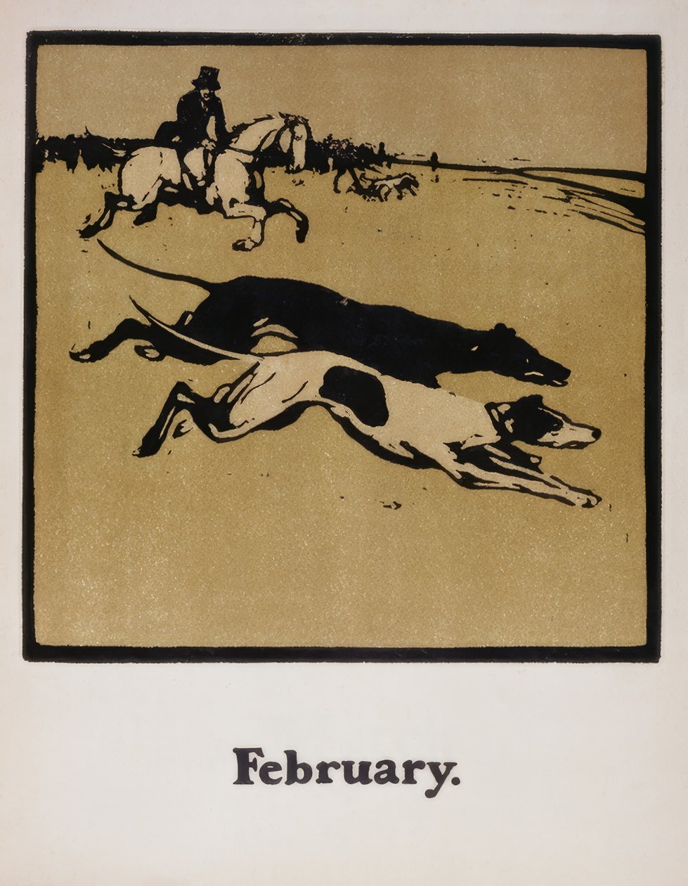 Vadászat lóháton alkotó: William Nicholson
