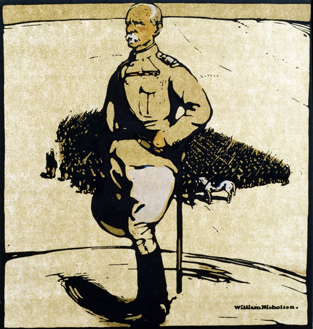 Lord Roberts, a „Tizenkét portréból”, először William Heinemann adta ki alkotó: William Nicholson