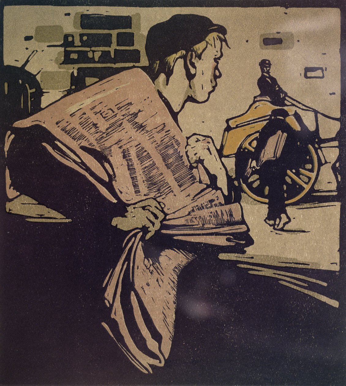 News Boy a "London Types"-ből, William Heinemann kiadásában alkotó: William Nicholson