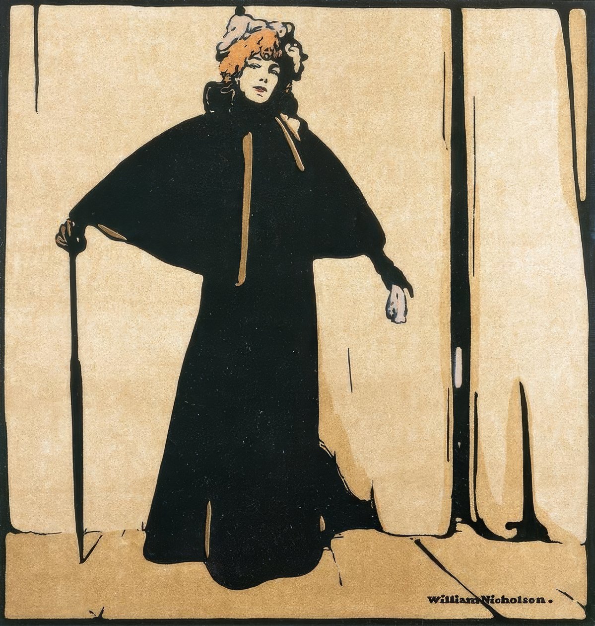 Sarah Bernhardt portréja alkotó: William Nicholson
