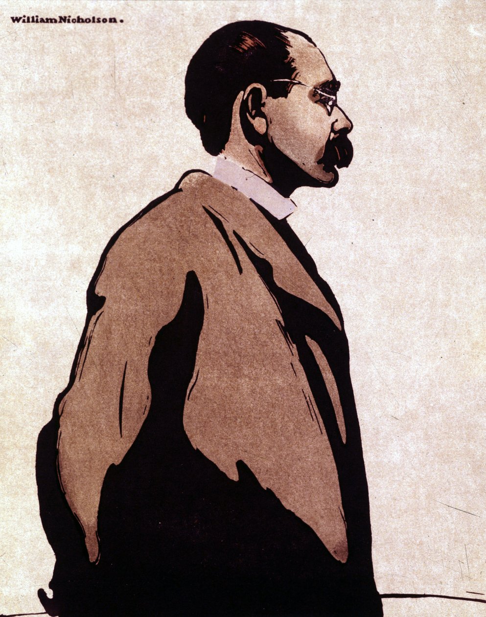 Rudyard Kipling portréja – William Nicholson (1872-1949) alkotó: William Nicholson
