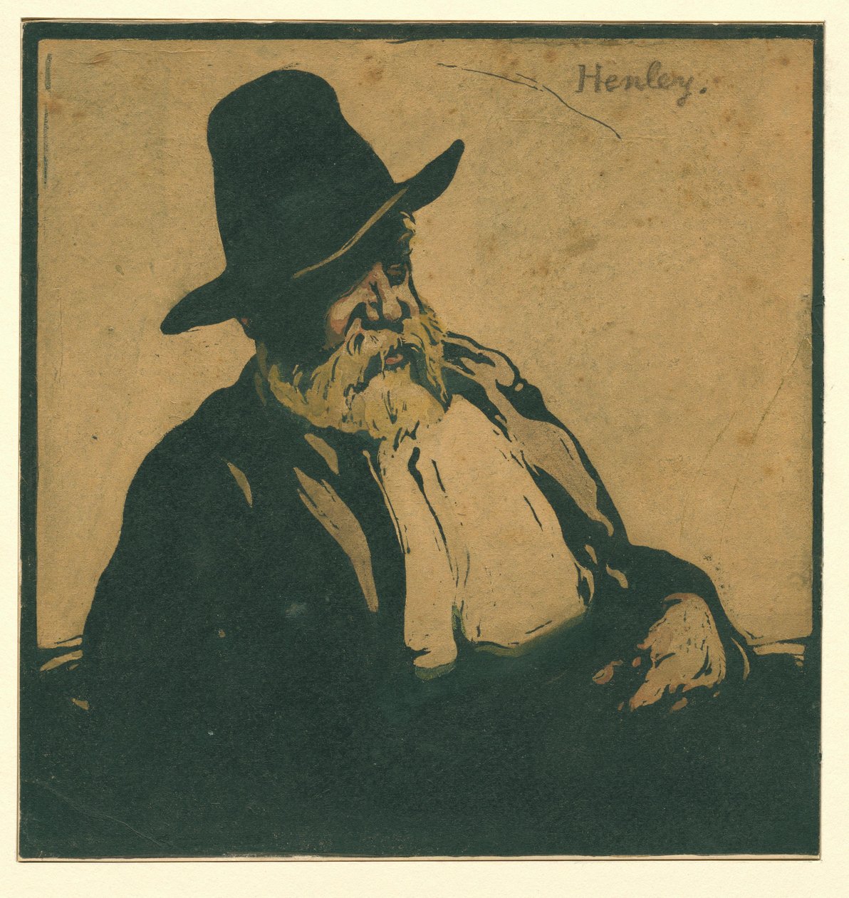 William Ernest Henley portréja alkotó: William Nicholson