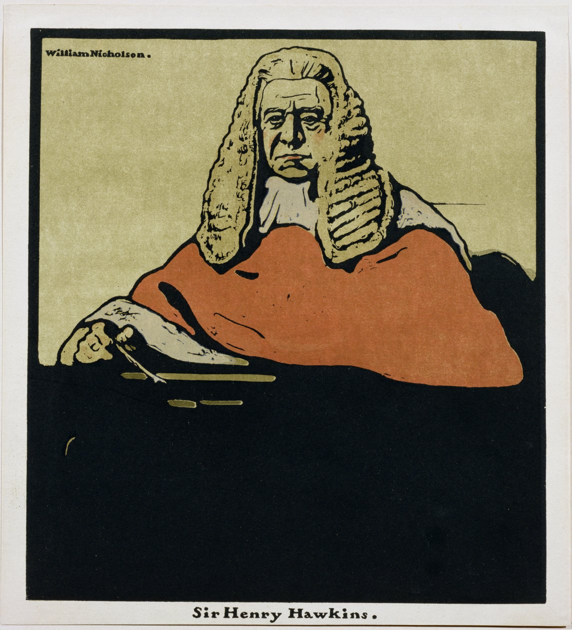 Sir Henry Hawkins, a „Tizenkét portréból”, először William Heinemann adta ki alkotó: William Nicholson