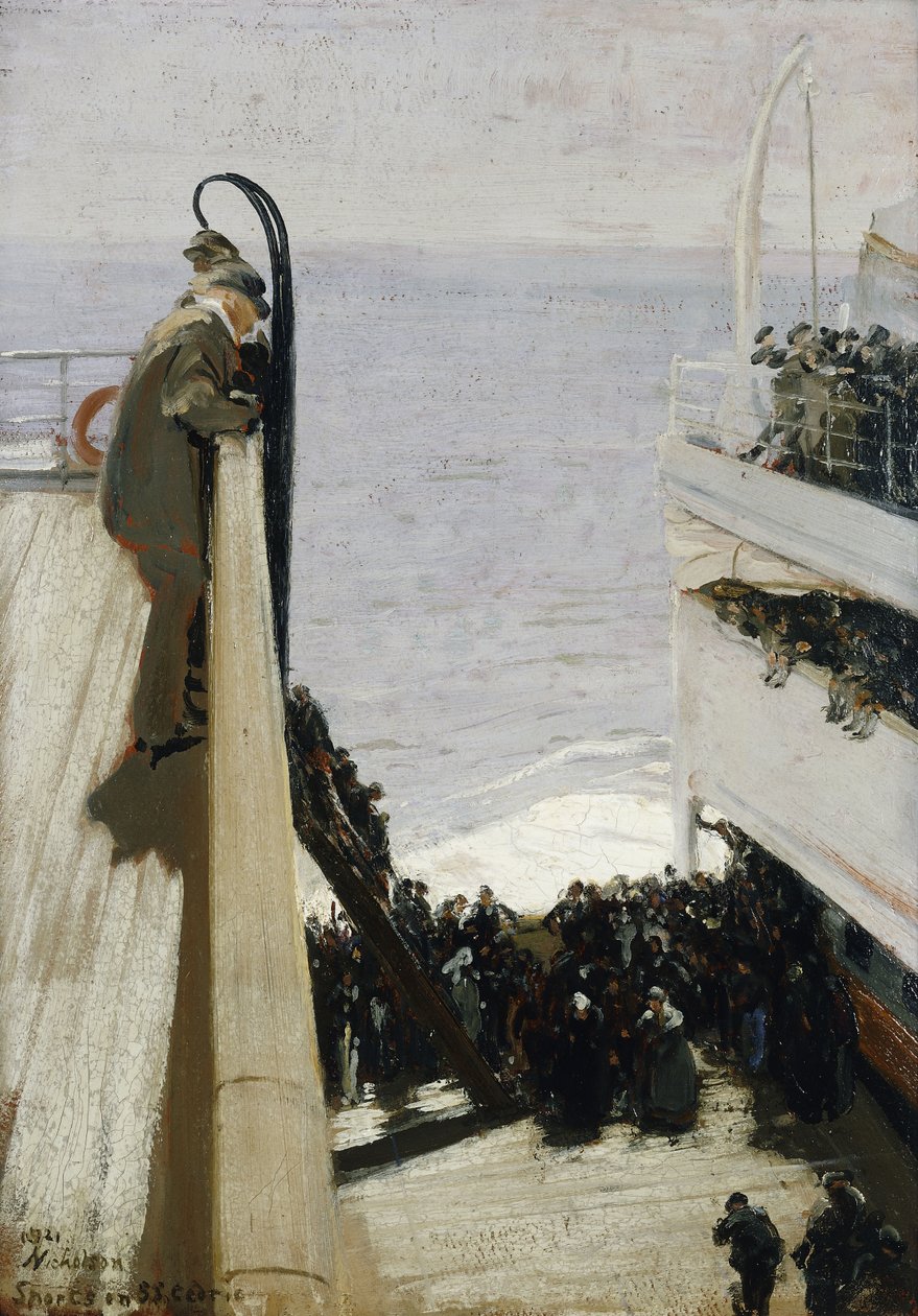 Sport az S.S. Cedricen alkotó: William Nicholson