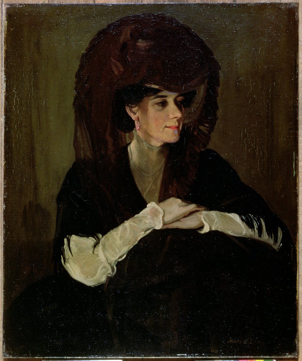 A barna fátyol (olaj, vászon) alkotó: William Nicholson