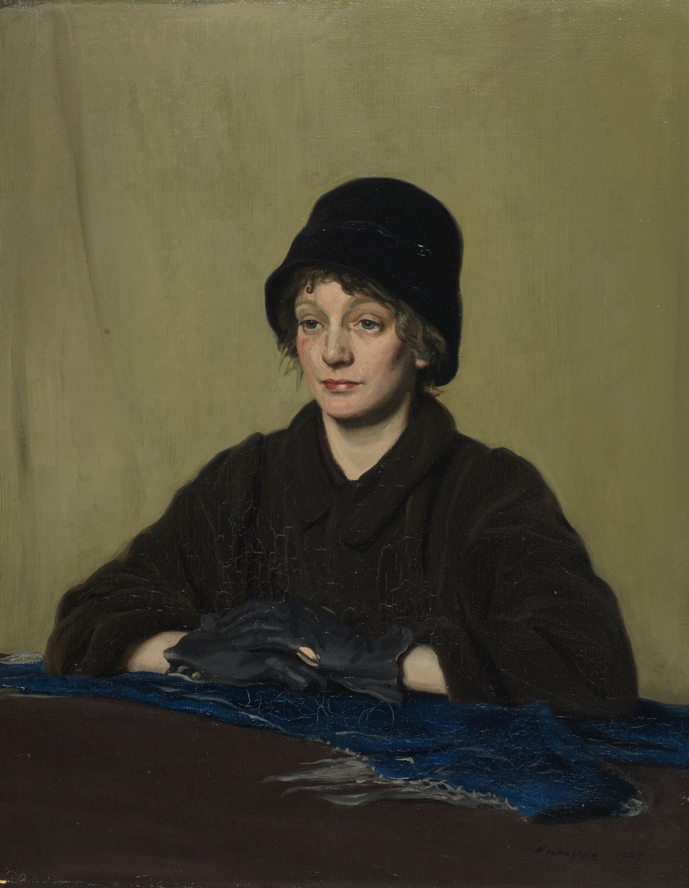 A lány rongyos kesztyűvel alkotó: William Nicholson