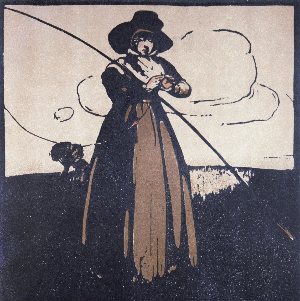 Május hónapja: Légyhalászat, „Tizenkét sport almanachjából”, Rudyard Kipling szavaival, először William Heinemann adta ki alkotó: William Nicholson