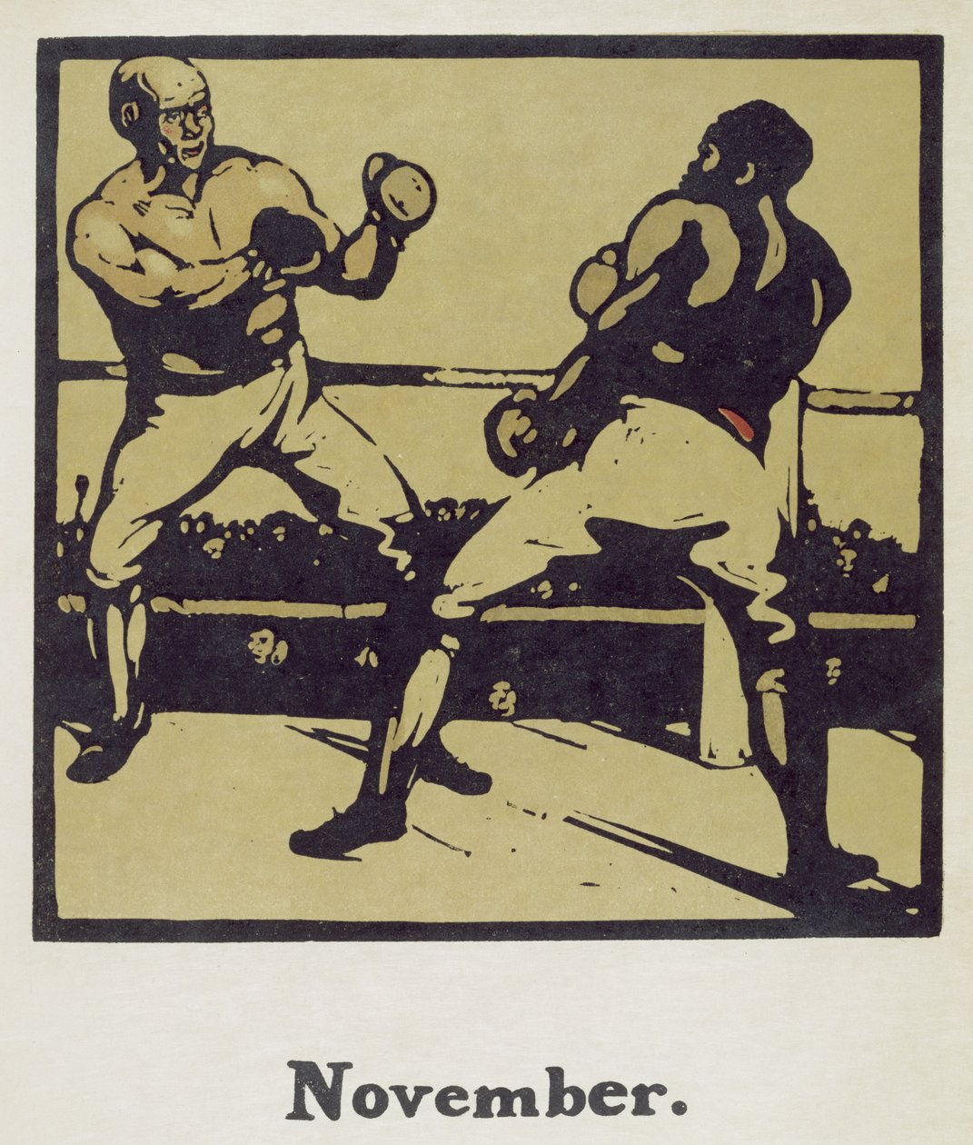 A november hónapja, a „Tizenkét sport almanachjából” Rudyard Kipling szavaival, először William Heinemann alkotó: William Nicholson