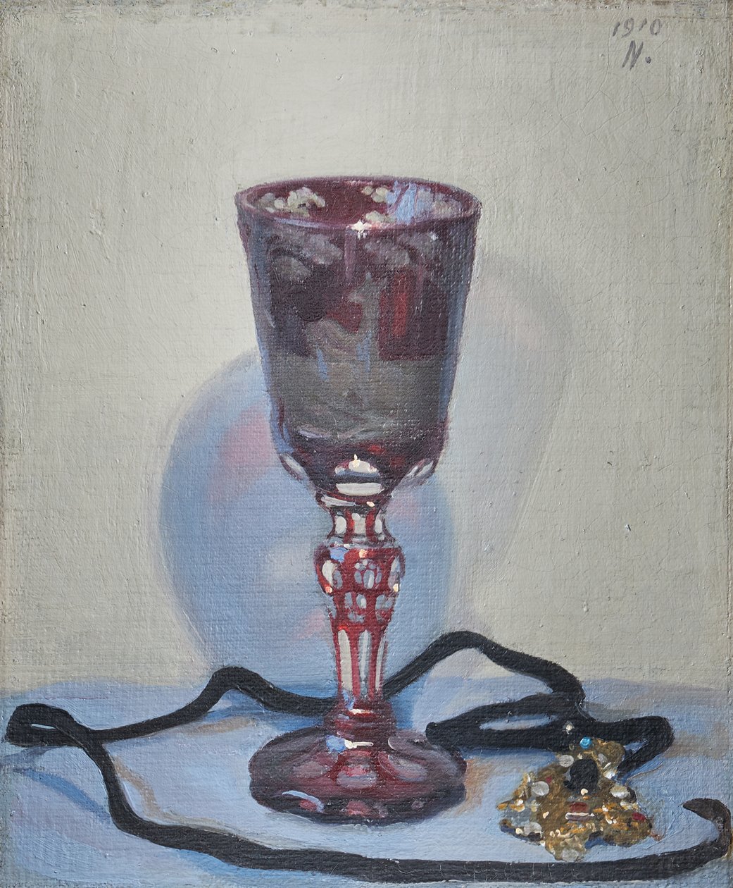 A rubinüveg, aláírással és dátummal a jobb felső sarokban alkotó: William Nicholson