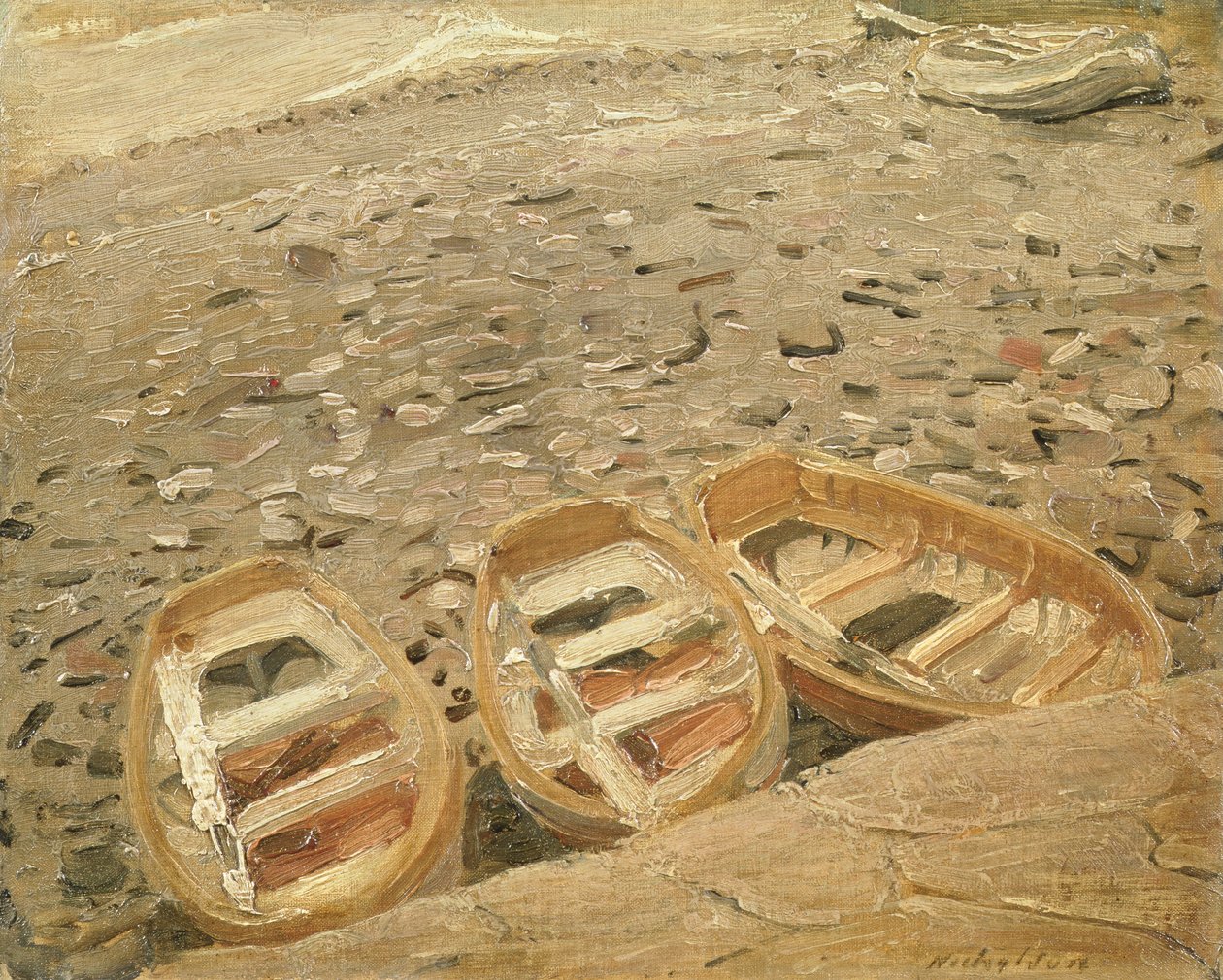Három csónak, 1928 körül (olaj, vászon) alkotó: William Nicholson