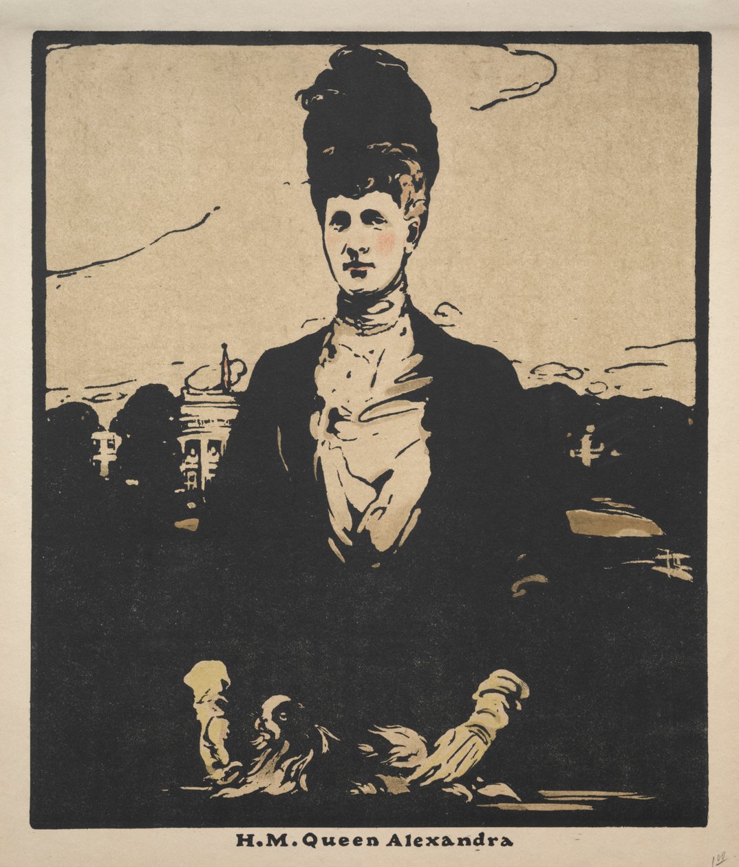 Tizenkét portré (második sorozat): H. M. Alexandra királynő alkotó: William Nicholson
