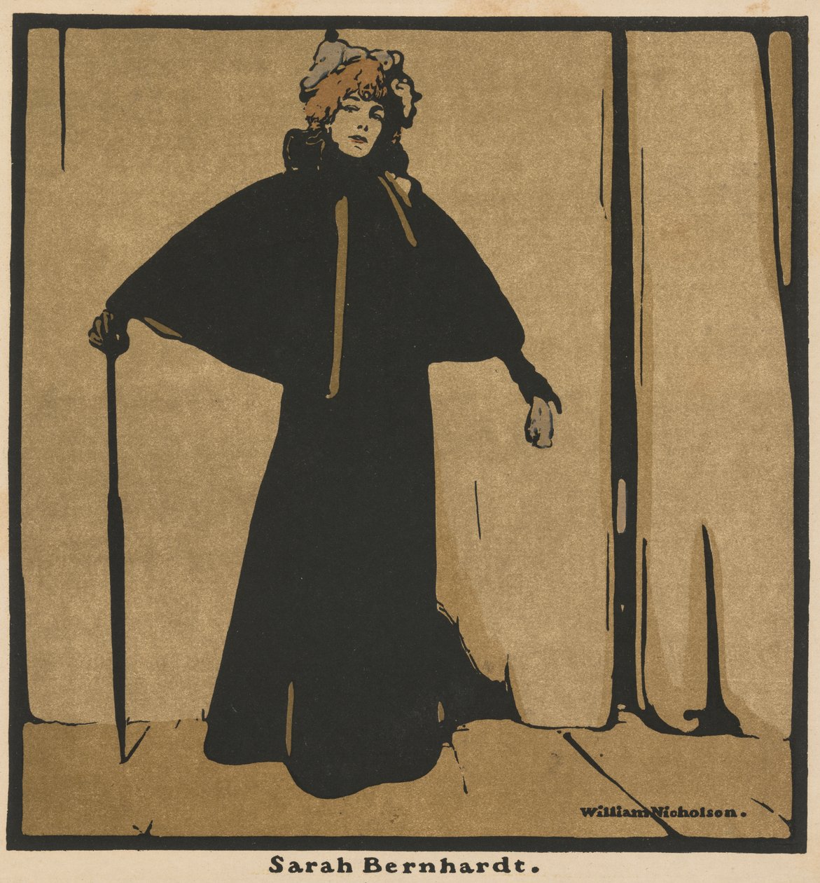 Tizenkét portré: Sarah Bernhardt alkotó: William Nicholson