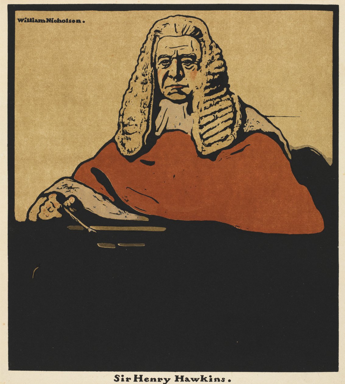 Tizenkét portré: Sir Henry Hawkins alkotó: William Nicholson