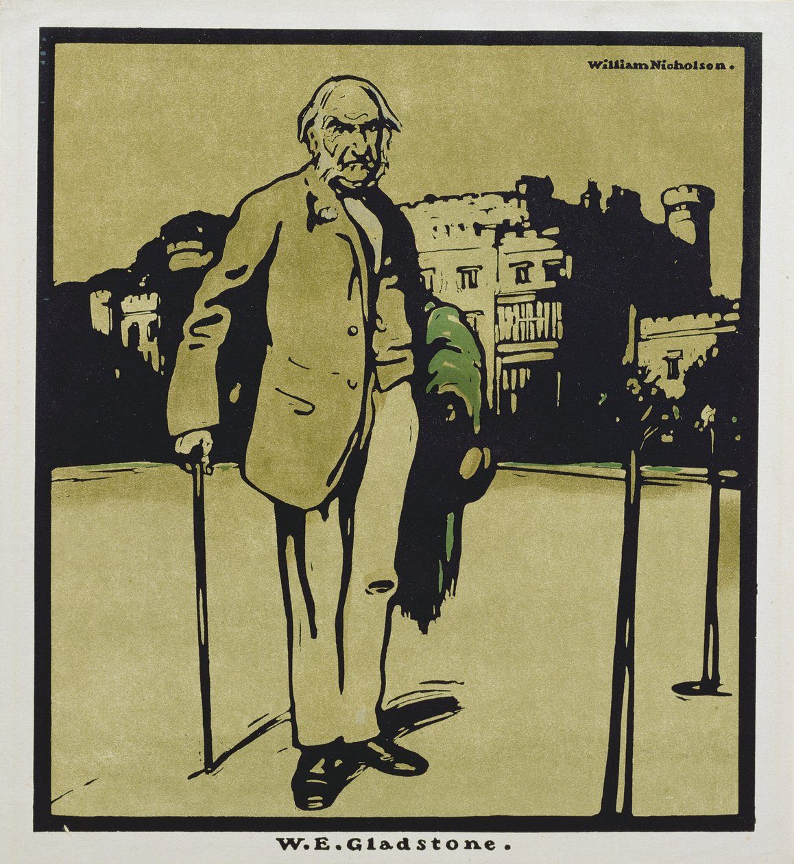 MI. Gladstone, a „Tizenkét portréból”, először William Heinemann adta ki alkotó: William Nicholson