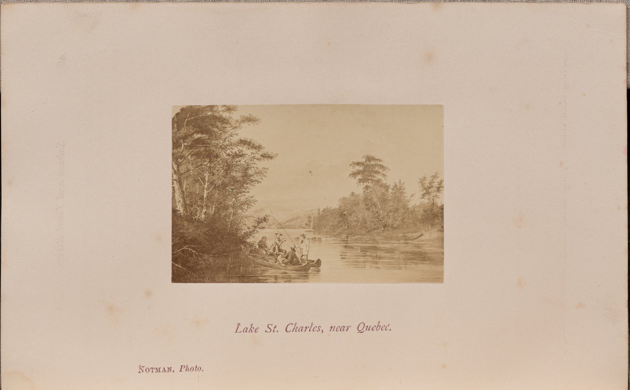 Saint Charles-tó, Quebec közelében alkotó: William Notman