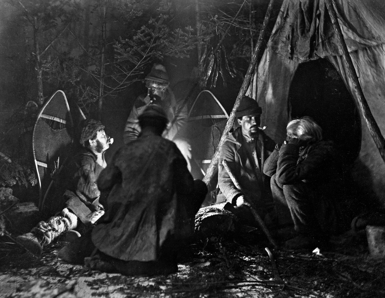 A Csapdázó élete Kanadában, fotó: Nottman, 1890 körül. alkotó: William Notman