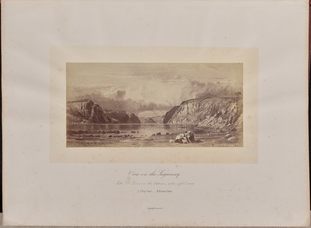 Kilátás a Saguenay-ra alkotó: William Notman