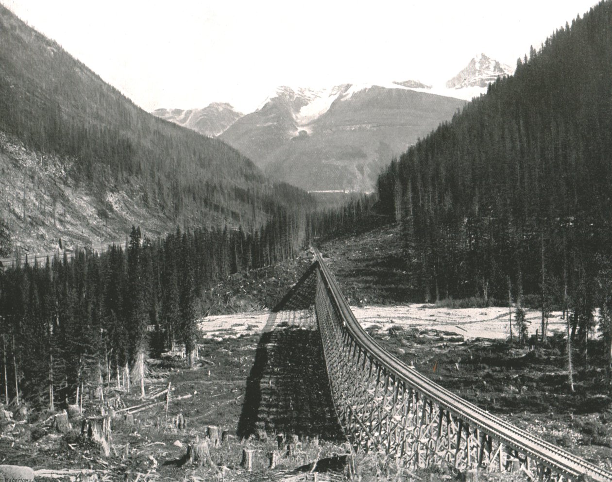 The Rockies: Loop négy számot mutat be, 1895. alkotó: William Notman and Son