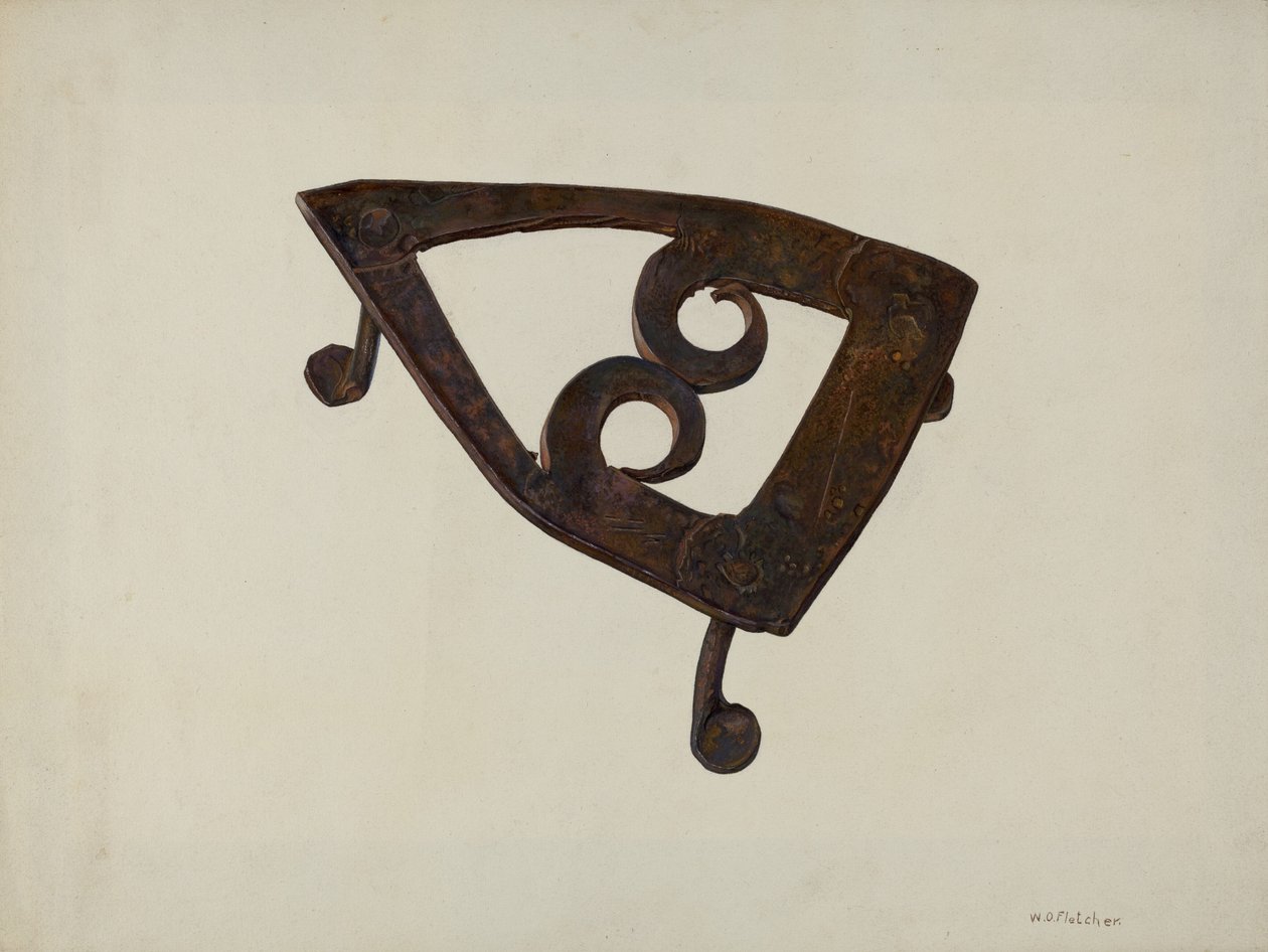 Iron Trivet, c. 1939. alkotó: William O. Fletcher