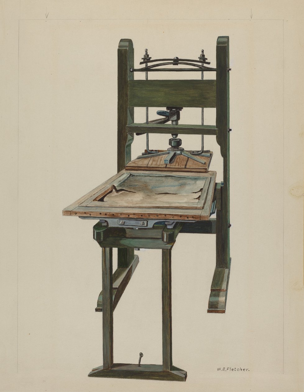 Nyomja meg, c. 1937. alkotó: William O. Fletcher