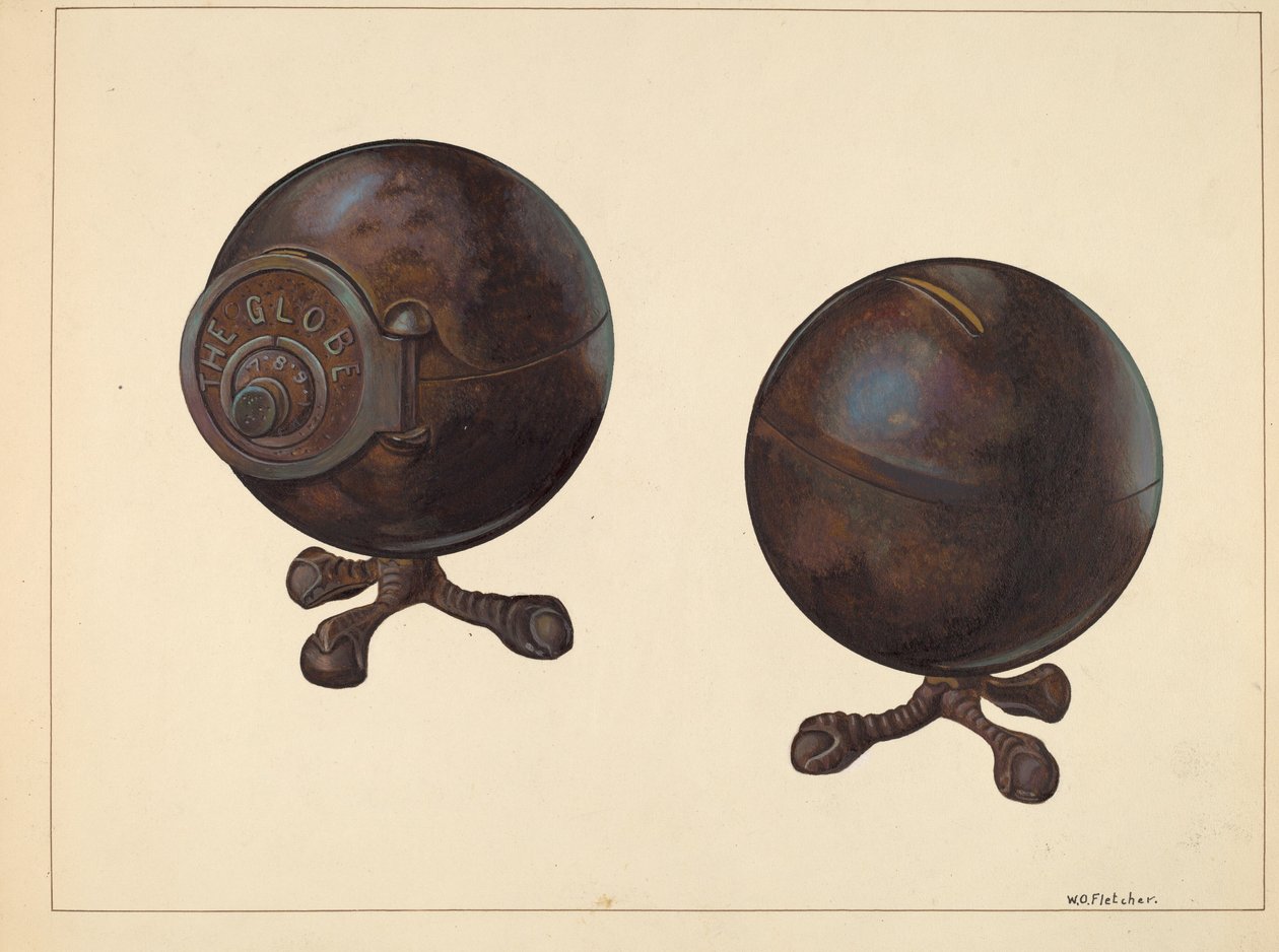 A Globe Érmebank, c. 1938. alkotó: William O. Fletcher