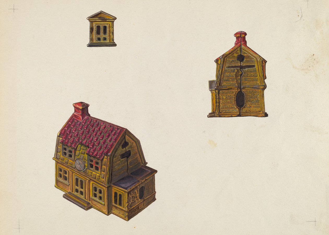 Cseréptetős Házbank, c. 1939. alkotó: William O. Fletcher